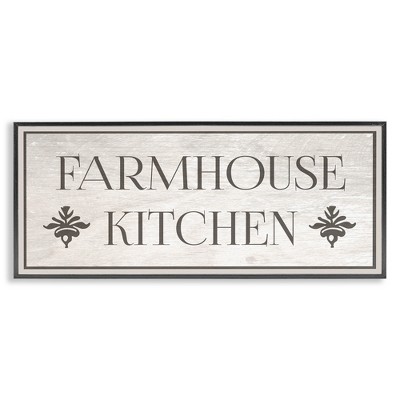 Stupell Industries Farmhouse Kitchen Typography, 30" x 13"