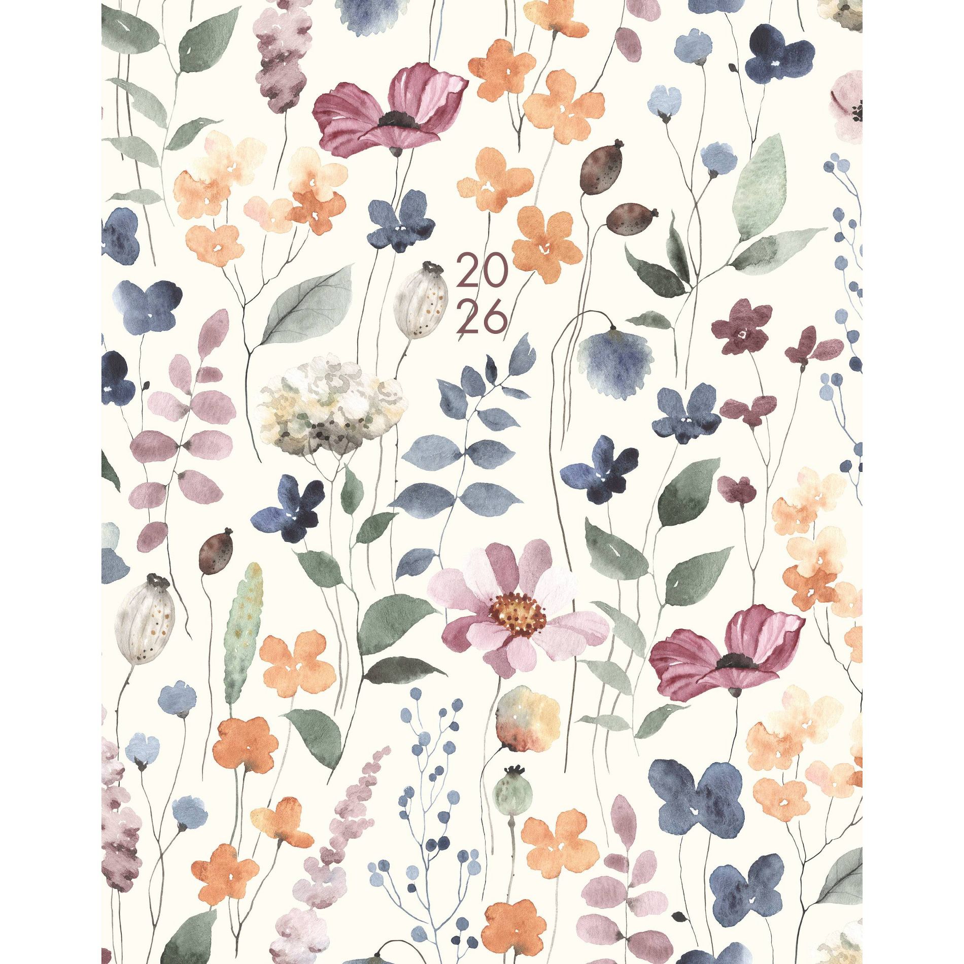 Willow Creek Press 7.5"x9.5" 2026 Garden Botanical Booklet Monthly Planner
