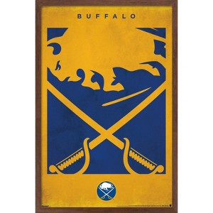 Trends International NHL Buffalo Sabres - Logo 25 Framed Wall Poster Prints - 1 of 4