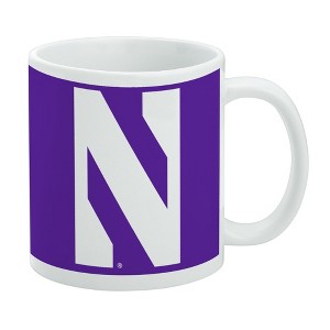 Northwestern University Primary Logo Ceramic Coffee Mug Novelty Gift Mugs for Coffee Tea and Hot Drinks 11oz White - 1 of 4