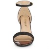 Allegra K Women's Glitter Open Toe Ankle Buckle Strap Stiletto Heel Sandals - 2 of 4