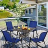 Costway 2/4 PCS Patio Rocking Chair Heavy-Duty Metal Rocker Outdoor Anti-Slip Navy - 4 of 4
