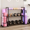 MOEPISY 3-Tier Adjustable Dumbbell Rack Heavy Duty Metal Storage Rack, Dumbbell Weight Rack and Kettlebells Rack - 2 of 4
