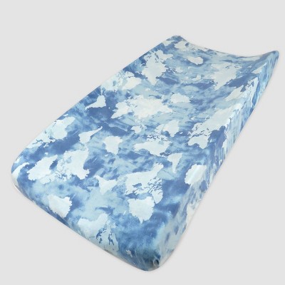 Honest Baby Organic Cotton Changing Pad Cover - Watercolor World
