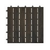 SEVOBAL 10 PCS Carpet Tiles 12" x 12" Interlocking Deck Tiles Waterproof Anti-mildew Mold Resistant for Outdoor Spaces, Brown, 12.88"*12.88"*7.13" - 3 of 4