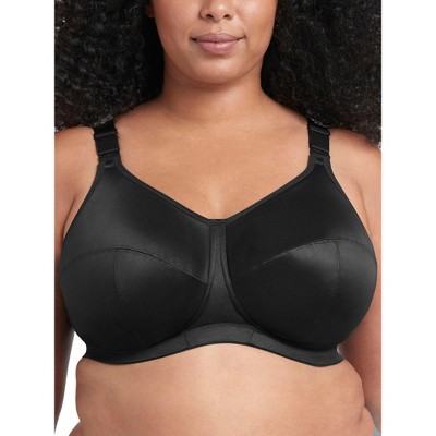 Glamorise Womens MagicLift Active Support Wirefree Bra 1005 Black 48J