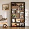 Tribesigns 6-Tier Open Bookcase Bookshelf, 70.9" Tall Bookshelf with Wood Storage Shelves, for Living Room, Bedroom, Office,Black - 4 of 4