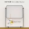 VINGLI Folding Acrylic Table Small TV Tray for Snack Dinner on Couch, Tiny Foldable Desk Writing Desk for Home Office for Small Spaces - 4 of 4