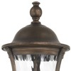 Minka Lavery Industrial Outdoor Post Light Fixture Tavira Bronze 26 1/4" Clear Seedy Glass for Exterior Barn Porch Yard Patio - 3 of 3