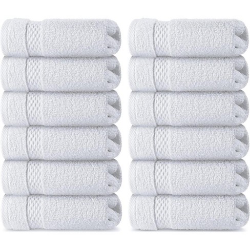 White Classic Luxury 100% Cotton Hand Towels Set Of 6 - 16x30 : Target