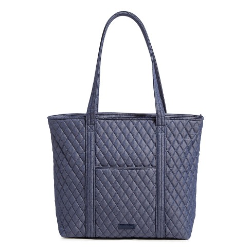 Vera bradley sand front pocket straw tote