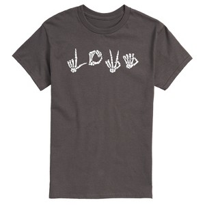 Men's - Instant Message - Love Skeleton Short Sleeve Graphic T-Shirt - 1 of 4