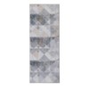 Washable Vintage Geometric Rug Non Slip Low Pile Rug Soft Throw Floor Cover Foldable Indoor Carpet for Living Room Bedroom Playroom Nursery - 3 of 4