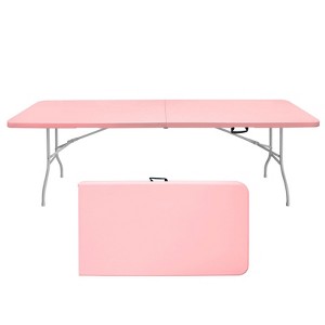 Sapphtopaz Patio Outdoor Table Folding Table Patio Dining Table Rectangular Outdoor Dining Table Picnic Table for Yard Porch Garden Patio - 1 of 4