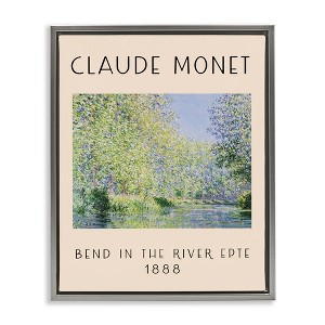 Stupell Industries Classic River Bend Monet Floating Frame Canvas Art - 1 of 4