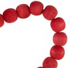 Northlight Wooden Beads with Rose Valentine's Day Heart Wall Decoration - 10.25" - Red - 4 of 4