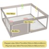 Fodoss Baby Playpen with Mat ，59 x71 In Playpen for Babies and Toddlers, Indoor & Outdoor Activity Center, Safety Baby Fence - 2 of 4