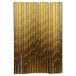 20ct Paper Straws Gold - Spritz™