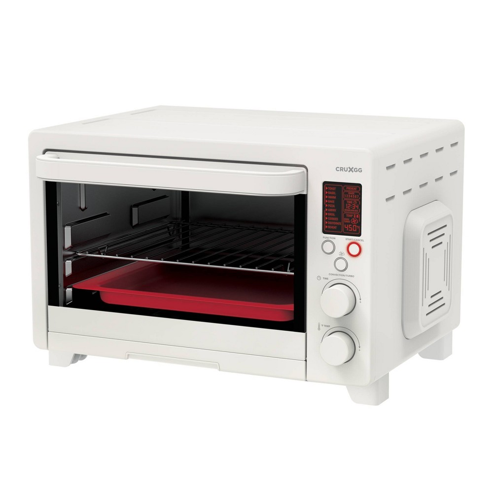Photos - Toaster CRUXGG 6 Slice Digital 10-in-1  Oven with Air Fry - Snow