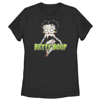 Women's Betty Boop Halloween Zombie Logo T-Shirt