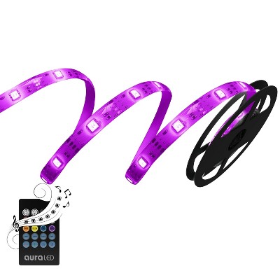 Aura LED Light Strip with Sound To Light Adapter