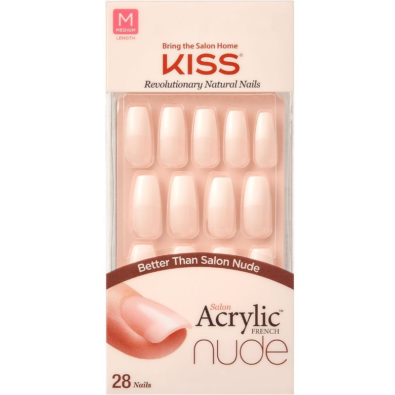 KISS Salon Acrylic Nude French Manicure - Leilani - 28ct, 3 of 13