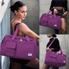Luupatchy Carry On Weekender Backpack With Shoe Compartment, For Travel, Gym，Fishing, Travel Duffle Bag For Women, Men - 4 of 4