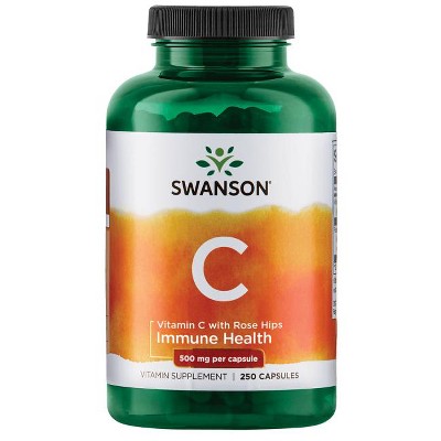 Swanson Vitamin C with Rose Hips 500 mg Capsule