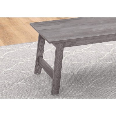 Gray Distressed Wood Look 3-Piece Coffee and End Table Set
