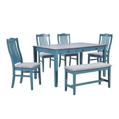 Dexmalle Mid-Century 6-Piece Wood Dining Set