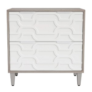 Resenkos File Cabinet, Filing Cabinet for Home Office, Wood File Cabinet, 2-Drawer Storage Cabinet for A4/Letter/Legal Size,White - 1 of 4