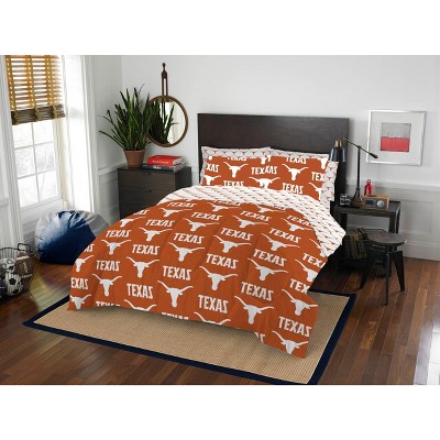 NCAA Rotary University of Texas Longhorns 7 PC Queen Bed In Bag Set