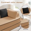GDFStudio Meline Modern Teddy Upholstered Sectional Sofa with Cushions and Pillows - 4 of 4