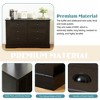 Dressers & Chests Of Drawers, Chest Of Drawers With 6 Drawers, Metal Handle, Scratch Resistant Waterproof Sideboard Console Table For Bedroom - 3 of 4