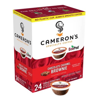 Cameron's Coffee Chocolate Caramel Brownie Light Roast Coffee Pods - 24ct