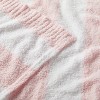 Chenille Stripe Baby Blanket - Light Pink and White Stripe - Cloud Island™ - image 3 of 4