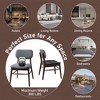 NicBex Mid Century Rustic Wood Dining Chairs Set of 2 with Upholstered Seat,Farmhouse Accent Chairs for Dining Room,Kitchen,Office - 4 of 4