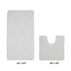 Lilly Crochet Collection 100% Cotton Tufted Reversible 2-Piece Bath Rug Set – Super Absorbent, Machine Washable Bathroom Mats with Crochet Pattern - 2 of 4