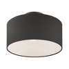 Livex Lighting Bainbridge 1 - Light Semi-Flush Mount in  Black - 4 of 4