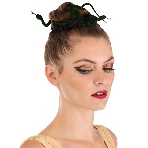 HalloweenCostumes.com  Women Women's Medusa Snake Hair Accessory Kit, Green/Green - 1 of 4