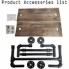 Industrial Pipe Shelf 2 Tiered Metal Towel Racks Bathroom 20 Inch Rustic Wood Wall Mount Shelf with Bar Iron Towel Holder - 3 of 4
