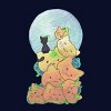 Junior's Design By Humans Cat Pumpkin Pile By AwkwardDragon T-Shirt - 2 of 3