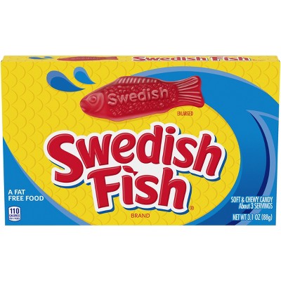 SWEDISH FISH Blue Raspberry Lemonade Soft & Chewy Candy, 12-8.04 oz Bags