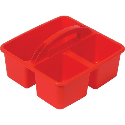 Deflect-O Polypropylene Kids' Storage Caddy 5.34" x 9.37" x 9.32" Red (39505RED)