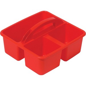 Deflect-O Polypropylene Kids' Storage Caddy 5.34" x 9.37" x 9.32" Red (39505RED) - 1 of 4