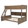 Twin XL over Queen Bunk Bed with Storage Cabinets and USB Ports - 4 of 4