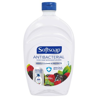 Softsoap Antibacterial Liquid Hand Soap Refill - White Tea & Berry - 50 fl oz