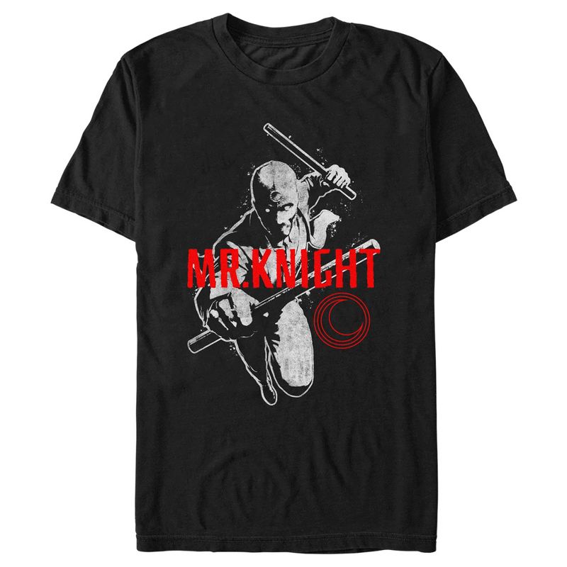 Men's Marvel: Moon Knight Retro Mr. Knight Portrait T-Shirt, 1 of 6