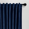 Lush Décor Prima Velvet Solid Light Filtering Back Tab/Rod Pocket Window Curtain Panels Set - 2 of 4
