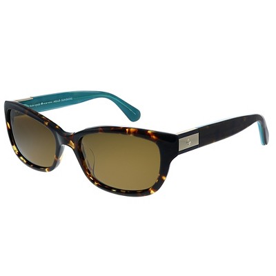 Kate Spade Marilee/P/S FZL Womens Rectangle Polarized Sunglasses Havana Tortoise 53mm